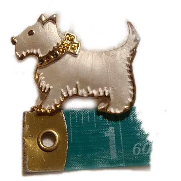 Dog Jeweled Pin - Picture 3 of 3